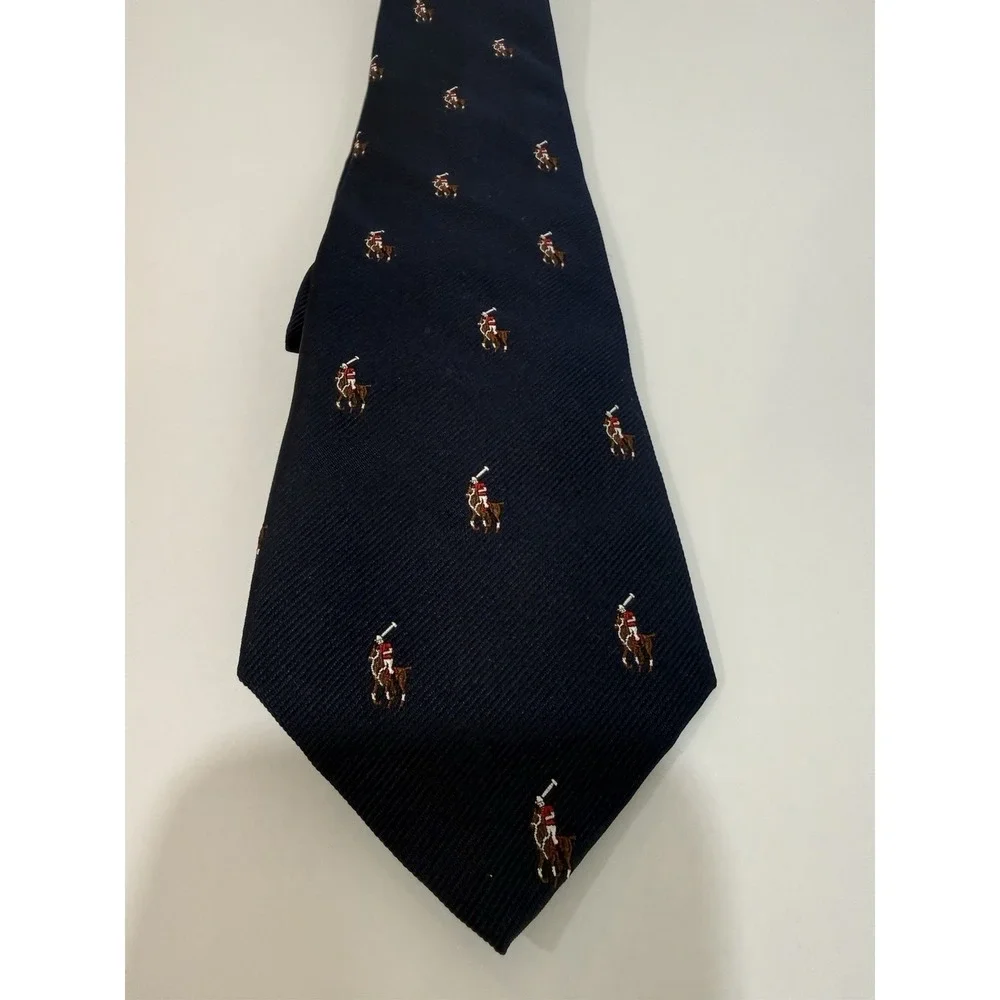 Polo Ralph Lauren Tie Pony Embroidery Silk Navy Kids Boys 3